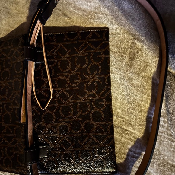 Calvin Klein Dark Brown Monogram Belt Bag - Picture 9 of 9